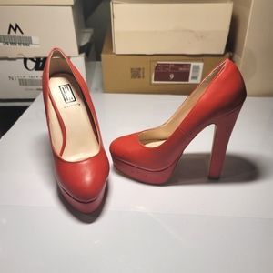 SEXY  RED plataform hight heels pump 6